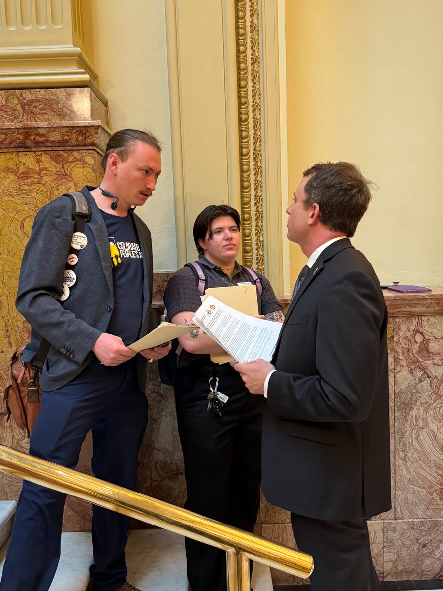 Busy day at the Capitol today. COPA’s Julian joined the All Families Deserve a Chance (AFDC) Lobby Day to advocate for policies that support Colorado families. #economicjustice #coleg