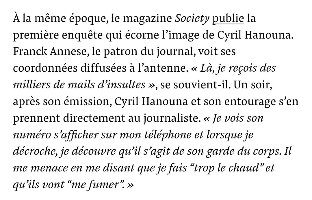 Je viens de lire l'article de Mediapart sur Hanouna et je suis sur le cul. Figurez vous que ce type qui fait une émission de gros con est en fait... un gros con.
Oui, je sais, moi aussi ça m'a fait un choc.