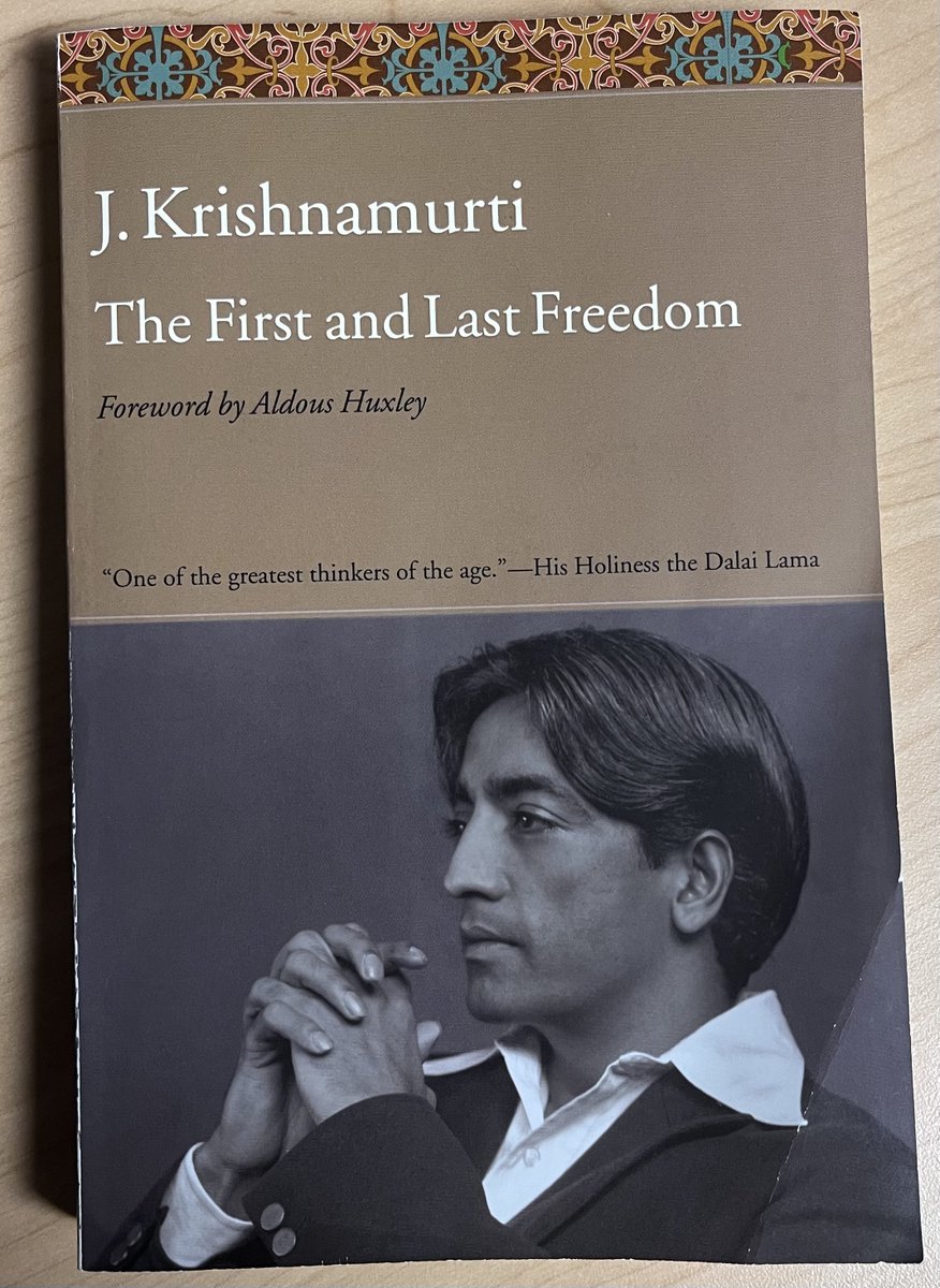 KunalBali's tweet photo. A book by Jiddu Krishnamurti, a philosopher, 
says that we need to understand ourselves better to break free from things that control us, such as our thoughts and societal expectations. He urges us to think for ourselves and live more mindfully, which leads to a liberated life. https://t.co/SQ3quaLJyi