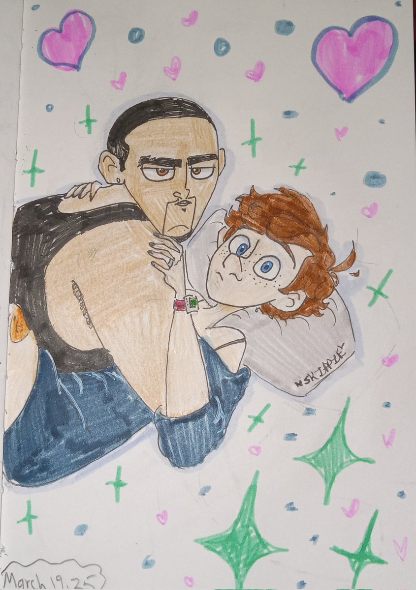 Skippie_5's tweet image. I had to🥰😌
#SpiesinDisguise  #walterbeckett
 #lancesterling #sketchbook #drawing