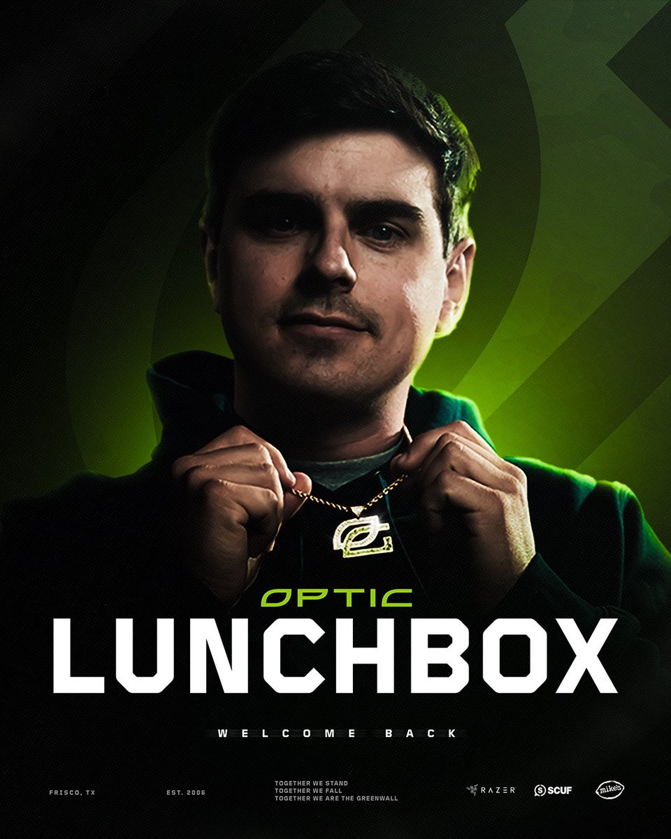 Welcome back, OpTic <a href="/Lunchbox/">Lunchbox</a>

Our Coach for the 2025 HCS Season.

#OpTicHalo