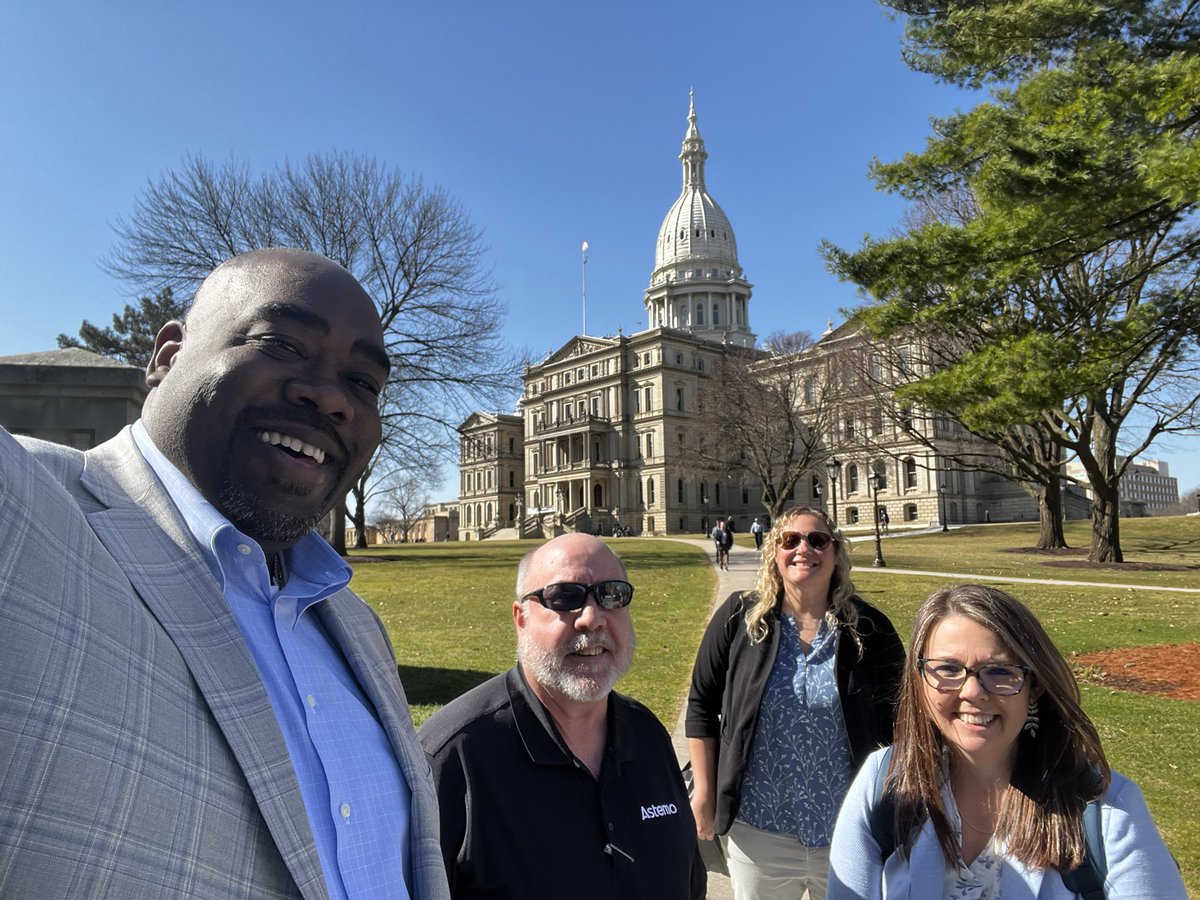 I had the excellent opportunity to participate in Michigan Works! Advocacy Day in Lansing! We talked with multiple representatives about the community impacts of programs like Going Pro Talent Fund, Registered Apprenticeships and Barrier Removal funds! #MIWorks <a href="/MichWorksAssn/">Michigan Works!</a>