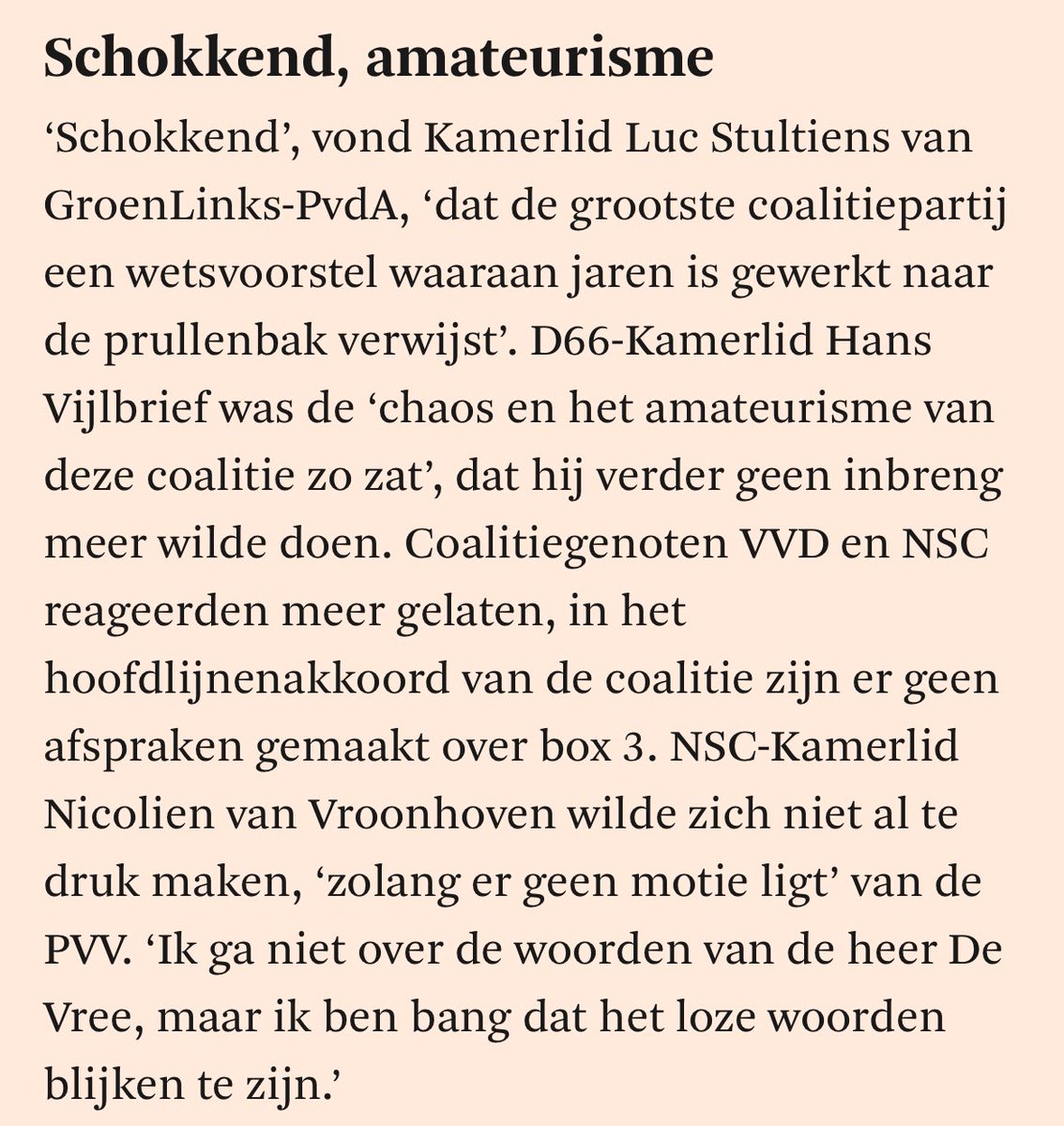 Terwijl de huren stijgen &amp; het leven voor steeds meer gewone mensen onbetaalbaar wordt, kondigt de PVV vanavond een motie aan om meer dan €10 miljard (!) belastingkorting te geven aan vermogenden.

Ook weer duidelijk voor wie de PVV écht opkomt..