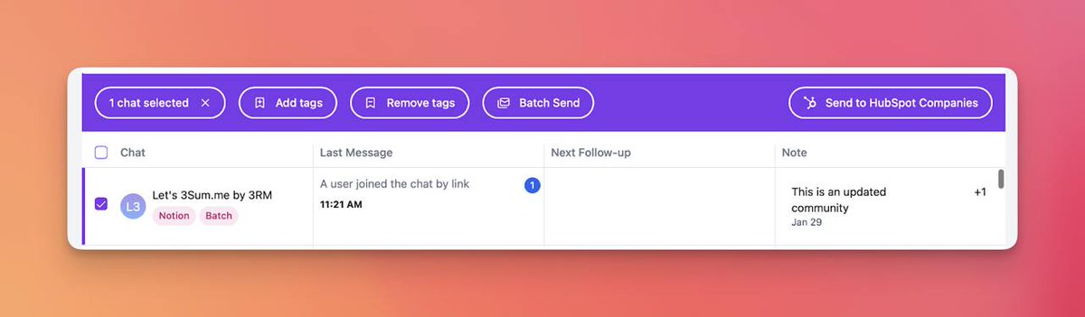 3RM - AI CRM for Telegram, Google Calendar, and X tweet media