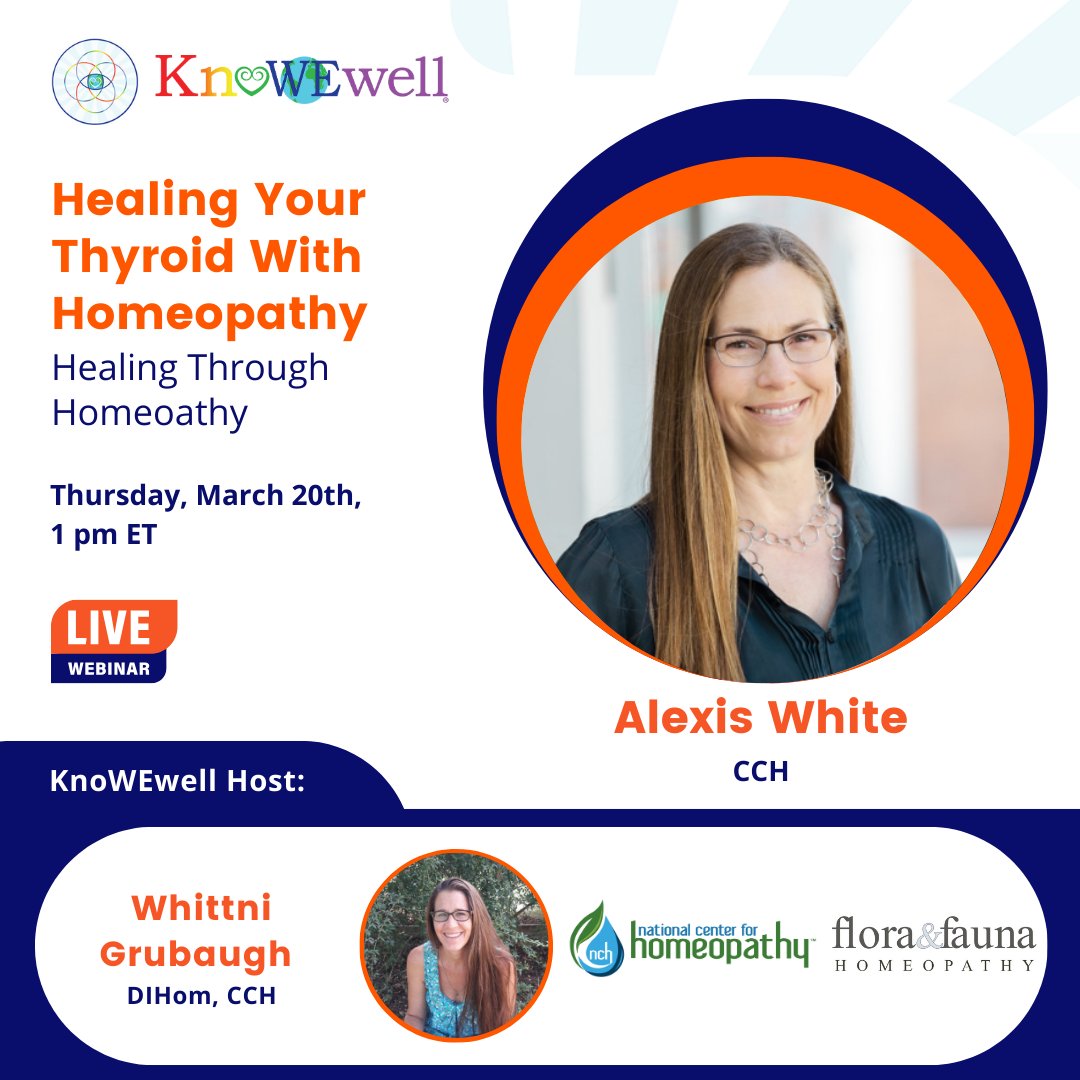 Struggling with Hashimoto’s, Grave’s, or hypothyroid issues? 🌿

Join our FREE webinar on natural thyroid healing with homeopathy!

📅 Mar 20 | 🕐 1–2 PM EST | 💻 Online

👉 Register: knowewell.com/webinar/healin…

#ThyroidHealth #Homeopathy #HashimotosSupport
