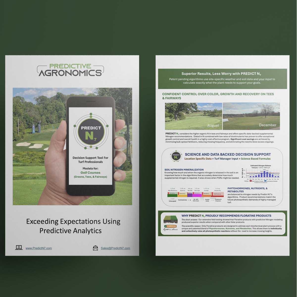 Chris Appel (@ge_turf) on Twitter photo Predict N7 is the first web-based app that merges predictive site-specific data with Turf Managers' intuition and experience. Want to learn more? Email us at Agronomy@PredictN7.com. We’d love to send you our new brochure! Predict N7 is the first web-based app that merges predictive site-specific data with Turf Managers' intuition and experience. Want to learn more? Email us at Agronomy@PredictN7.com. We’d love to send you our new brochure!