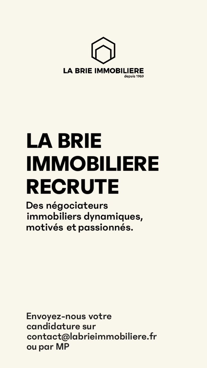 labrieimmo's tweet photo. ✨Rejoignez l’aventure! 🏡

✨ Nous recrutons, des négociateurs immobiliers dynamiques, motivés et passionnés prêts à relever de nouveaux défis dans un secteur en constante évolution.

Rejoignez une équipe où votre passion pour l'immobilier sera valorisée !

#recrutement https://t.co/faD3enncSe