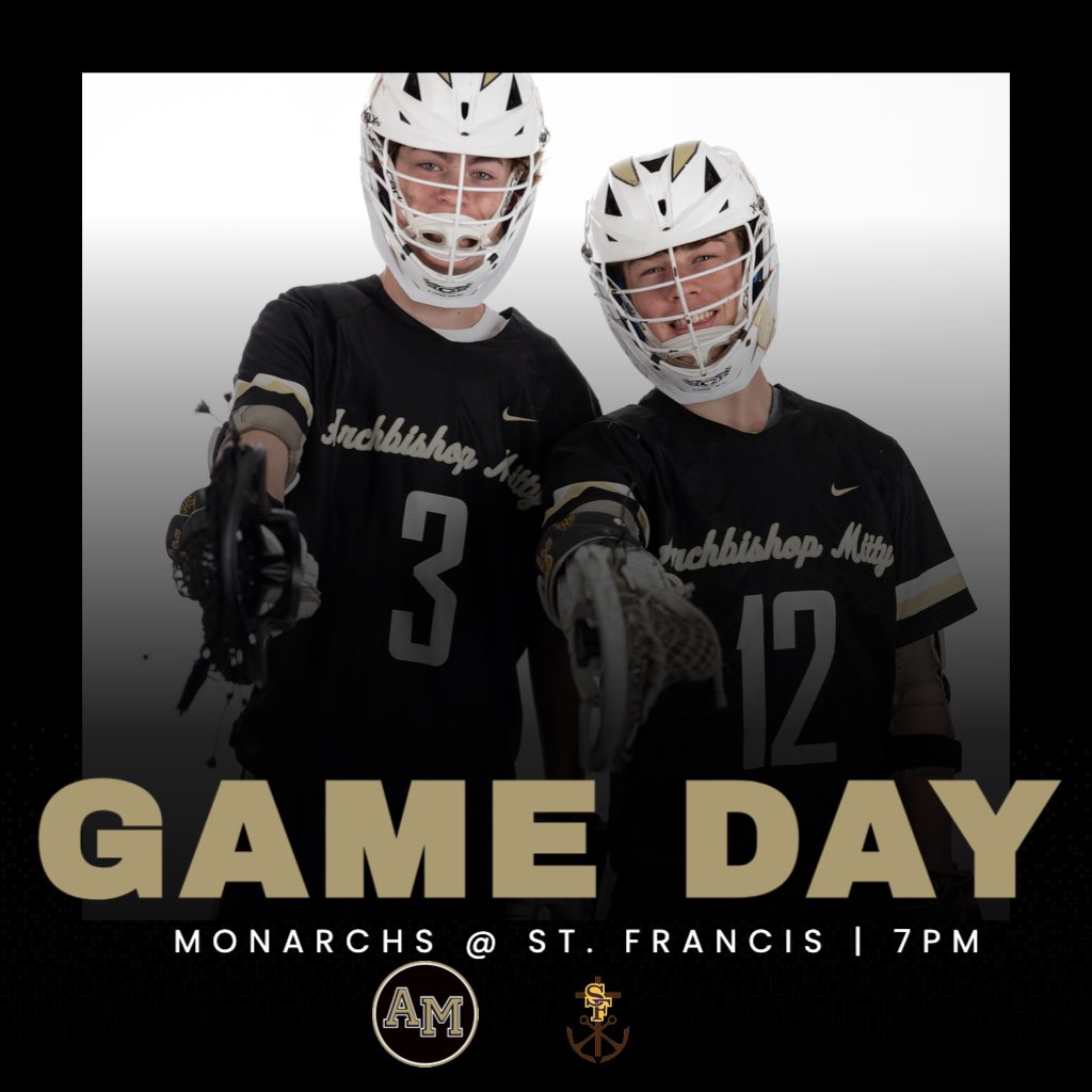Men’s lacrosse is on the road tonight at St. Francis at 7pm. #GoMonarchs