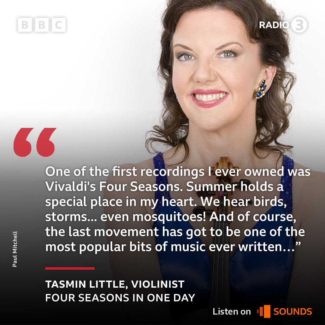 Today, we're marking the 300th anniversary of Vivaldi’s Four Seasons - and celebrating the first day of Spring - with music inspired by the changing seasons. ☀️

Join us for Four Seasons in One Day – from dawn until dusk, we take you on a musical voyage through Spring, Summer,