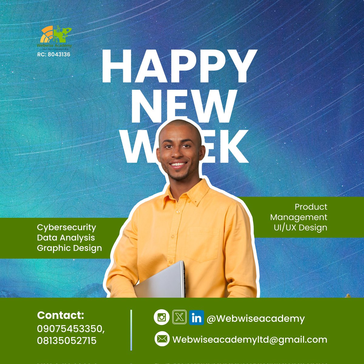 webwiseacademy's tweet image. Where technology meets passion, innovation is born, and the boundaries of what is possible are redefined.

#HappyNewWeek
#WebwiseAcademy