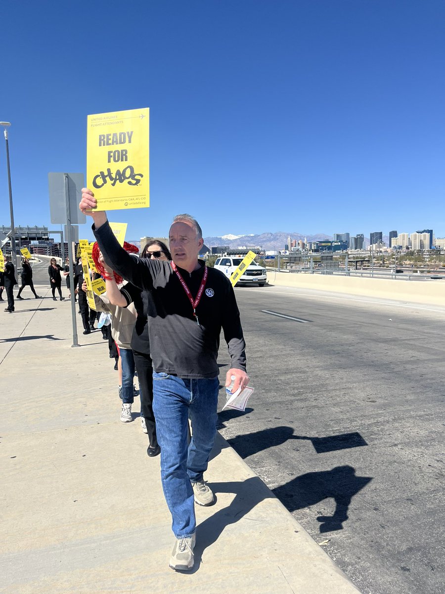Nevada State AFL-CIO // Pass the #PROAct (@nvaflcio) on Twitter photo This morning we stood in solidarity with United Flight Attendants and hit the picket line at <a href="/lasairport/">Harry Reid International Airport</a> tell United management to get concessions like PBS off the table and deliver the industry-leading Contract they’ve earned! This morning we stood in solidarity with United Flight Attendants and hit the picket line at <a href="/lasairport/">Harry Reid International Airport</a> tell United management to get concessions like PBS off the table and deliver the industry-leading Contract they’ve earned!