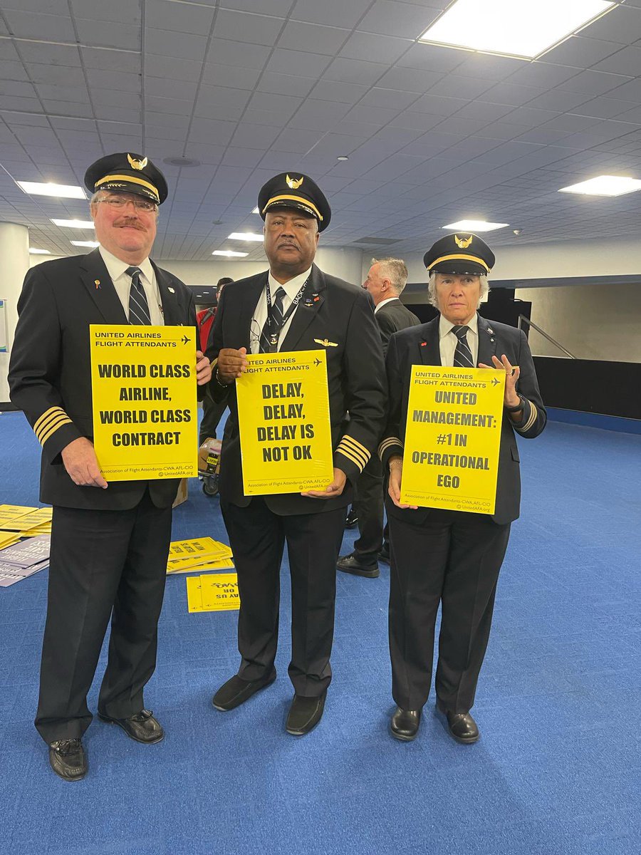 AFA United MEC (@afaunitedmec) on Twitter photo So grateful to our Union siblings across the industry. <a href="/ALPAPilots/">Air Line Pilots Association</a> IAH based pilots joined us on the informational picket line today. Labor solidarity is a strength like no other! #unionstrong So grateful to our Union siblings across the industry. <a href="/ALPAPilots/">Air Line Pilots Association</a> IAH based pilots joined us on the informational picket line today. Labor solidarity is a strength like no other! #unionstrong