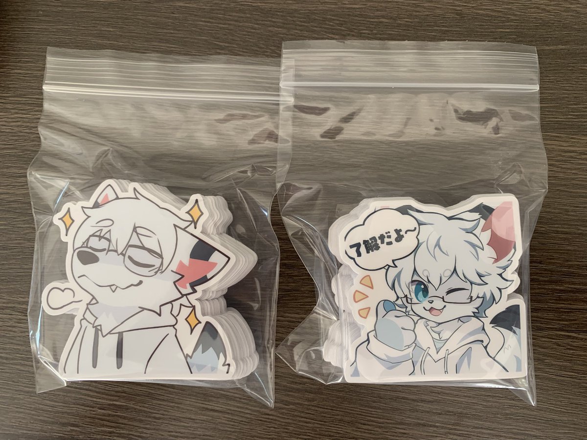 got some stickers to give at cons!~☆
so excited to give them to friends or as a bonus to those asking for pics!~ ♪

brought to you by <a href="/FurtasticPrints/">Furtastic Stickers</a>