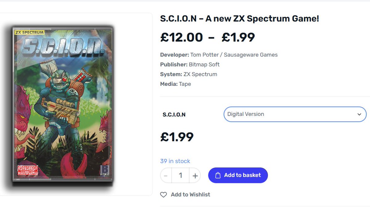 SausageWareGames (@tomjamespotter) on Twitter photo 🚨🚨🚨Great news for #ZXSpectrum fans! S.C.I.O.N is now available for DIGITAL DOWNLOAD from <a href="/BitmapSoft/">BitmapSoft</a> for only £1.99! (DD is also included free with the physical cassette!) #8bit #retrogames <a href="/Indie_RetroNEWS/">INDIERETRONEWS</a> <a href="/SpectrumAndRet1/">SpectrumAndRetro NEWS 2.0</a> <a href="/paultwist/">Paul Twist</a> <a href="/ZX48kSpectrum/">SAM Retro</a> <a href="/ZxLoad/">LOAD ZX Spectrum</a> <a href="/zx_spectrum_30/">zx_spectrum_30</a> 🚨🚨🚨Great news for #ZXSpectrum fans! S.C.I.O.N is now available for DIGITAL DOWNLOAD from <a href="/BitmapSoft/">BitmapSoft</a> for only £1.99! (DD is also included free with the physical cassette!) #8bit #retrogames <a href="/Indie_RetroNEWS/">INDIERETRONEWS</a> <a href="/SpectrumAndRet1/">SpectrumAndRetro NEWS 2.0</a> <a href="/paultwist/">Paul Twist</a> <a href="/ZX48kSpectrum/">SAM Retro</a> <a href="/ZxLoad/">LOAD ZX Spectrum</a> <a href="/zx_spectrum_30/">zx_spectrum_30</a>