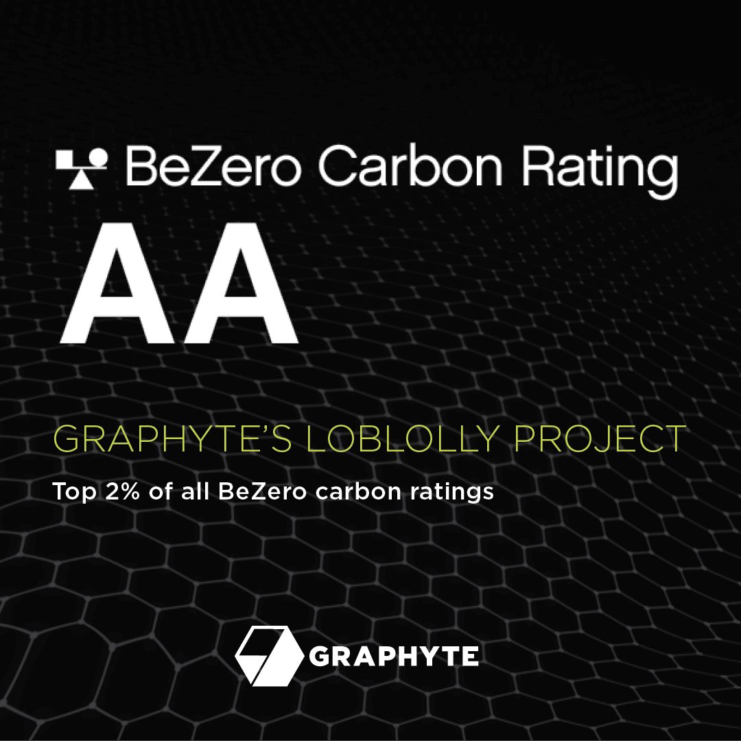 Graphyte (@carboncasting) on Twitter photo Graphyte’s Loblolly Project has received the first-ever ‘AA’ rating from <a href="/BeZeroCarbon/">BeZero Carbon</a> for a #biomass #carbonremoval and storage project.
We are proud to be among the top-rated projects on the platform and grateful to our registry partner @Isometric for working with us on the Graphyte’s Loblolly Project has received the first-ever ‘AA’ rating from <a href="/BeZeroCarbon/">BeZero Carbon</a> for a #biomass #carbonremoval and storage project.
We are proud to be among the top-rated projects on the platform and grateful to our registry partner @Isometric for working with us on the