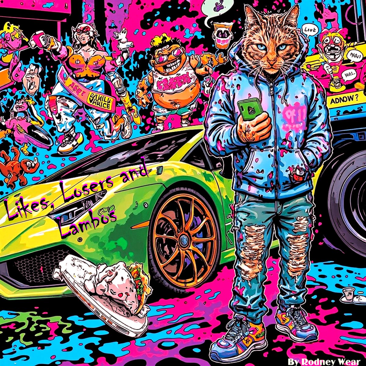 Placebo5150's tweet photo. "Rory’s out, clout’s dead, and Sardine’s king. Grab Likes, Losers and Lambos free—tacos over TikTok, baby. #LikesLosersLambos #RoryRebellion #CloutCrash #SardineStan #TacoTruth #2025Dystopia"
https://t.co/MPBocniXxj https://t.co/pexONg3uZL