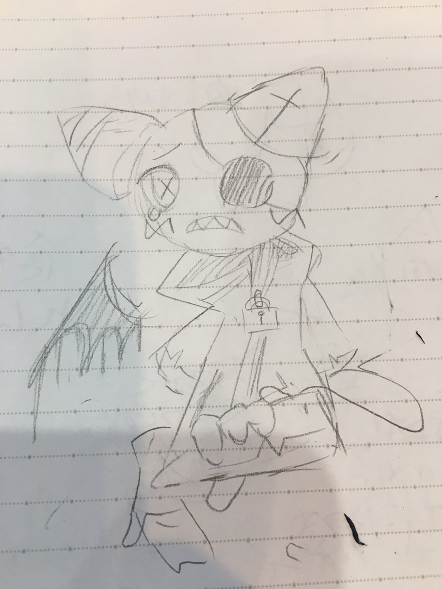 過去キャラでいい感じの奴がいたので勉強中に描いた