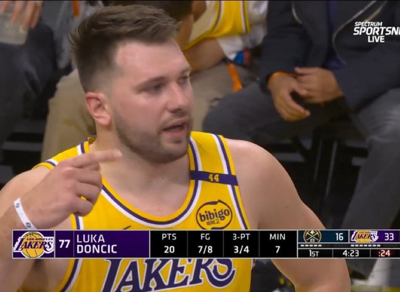 LakeShowYo's tweet photo. LUKA IS THE NUGGETS DADDY 😭😭 https://t.co/4scJIMEzYa