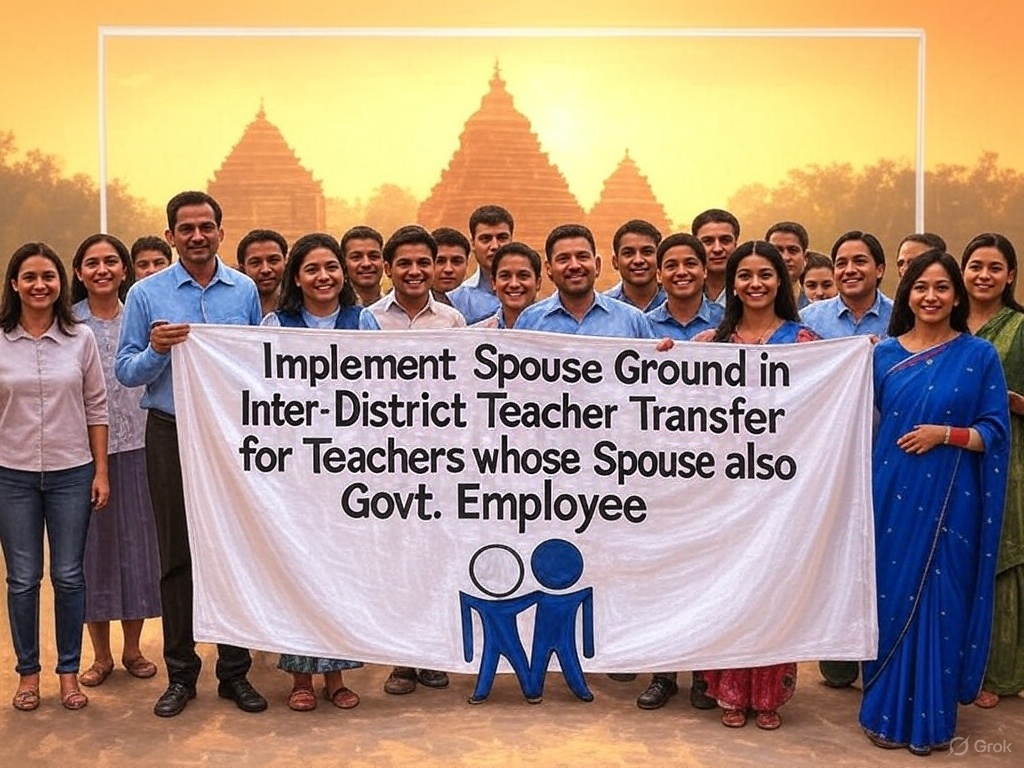 Spouse_Teachers's tweet photo. 📢 Urgent Appeal to Hon'ble @CMO_Odisha @MohanMOdisha @NityanandaBJP @SMEOdisha

💔 Teachers Suffering! Families Separated! Children Struggling! 💔

🏫👩‍🏫 Implement Spouse Ground Transfers NOW! 👨‍🏫🏫

✅ Not just for S&ME Dept. teachers, but for ALL Odisha Govt. employees! 🏢🤝
✅ Reunite families, reduce mental stress, and bring stability! 🏡💖
✅ Stronger families = Happier teachers = Better education for Odisha! 📚✨
🚨 Justice Delayed is Justice Denied! 🚨
📢 Take Action NOW! 📢

#OdishaTeachers #SpouseGroundTransfer #JusticeForTeachers 💙✊🚀