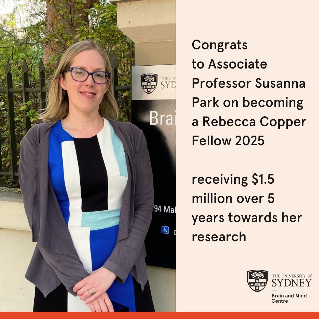 Brain & Mind Centre (@brainmind_usyd) on Twitter photo Congrats to <a href="/zannaspark/">Susanna Park</a> on becoming a Fellow with <a href="/rlcmrf/">The Rebecca L. Cooper Medical Research Foundation</a>
Funding $1.5 million over the next 5 years to support her research program, to understand axonal degeneration in cancer patients undergoing chemotherapy.
<a href="/syd_health/">Sydney Health</a> <a href="/Sydney_Uni/">University of Sydney</a>
Read bio ➡️ cooperfoundation.org.au/a-prof-susanna… Congrats to <a href="/zannaspark/">Susanna Park</a> on becoming a Fellow with <a href="/rlcmrf/">The Rebecca L. Cooper Medical Research Foundation</a>
Funding $1.5 million over the next 5 years to support her research program, to understand axonal degeneration in cancer patients undergoing chemotherapy.
<a href="/syd_health/">Sydney Health</a> <a href="/Sydney_Uni/">University of Sydney</a>
Read bio ➡️ cooperfoundation.org.au/a-prof-susanna…