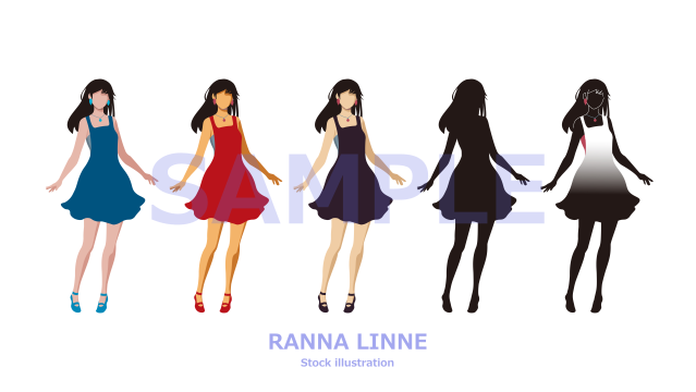 RannaLinne's tweet photo. ストックサイトで販売中の作品です♪

夏服・ワンピース姿の女性
https://t.co/wwin1RgaTm

#illustration　#ストックイラスト　#AdobeStock　#ShutterStock　#イラスト素材 https://t.co/CsyduAbB2Z