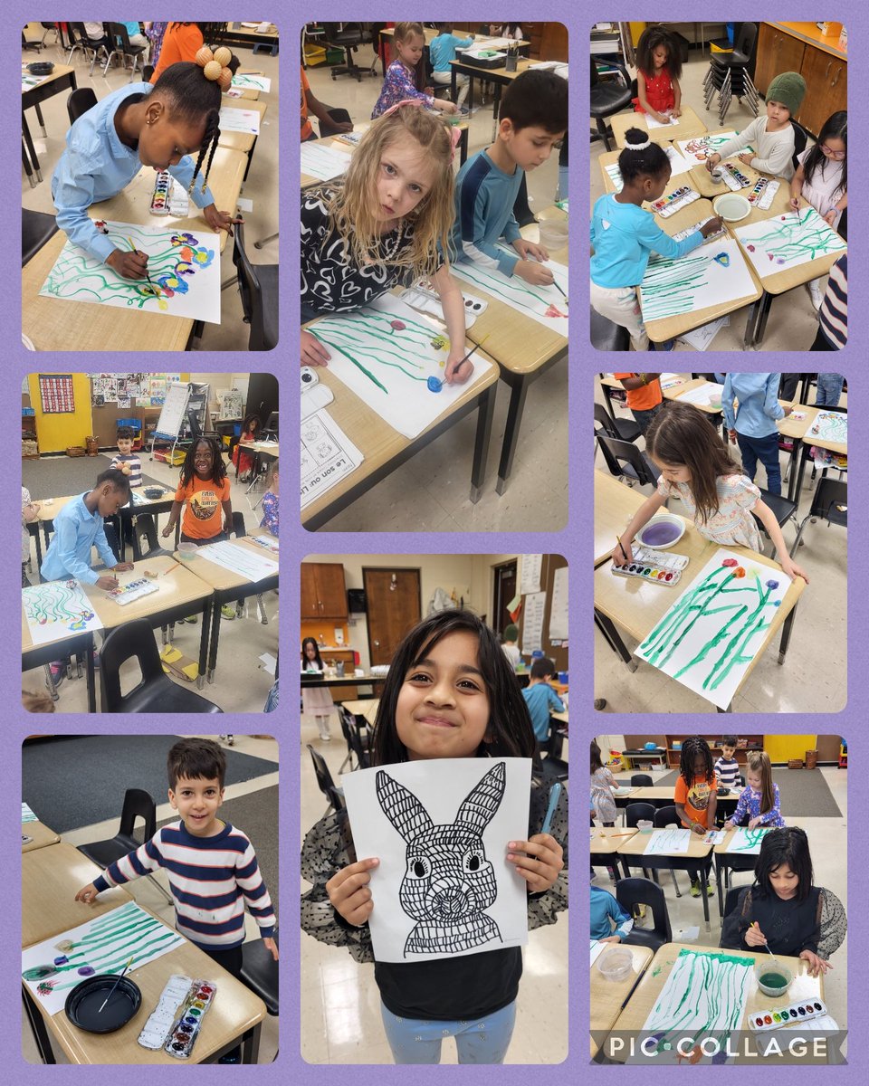 Painting some spring flower gardens. Tomorrow, bunnies will be added <a href="/Glade_Gators/">ForestGladeGators</a> <a href="/MsAwender/">Ms Awender</a>