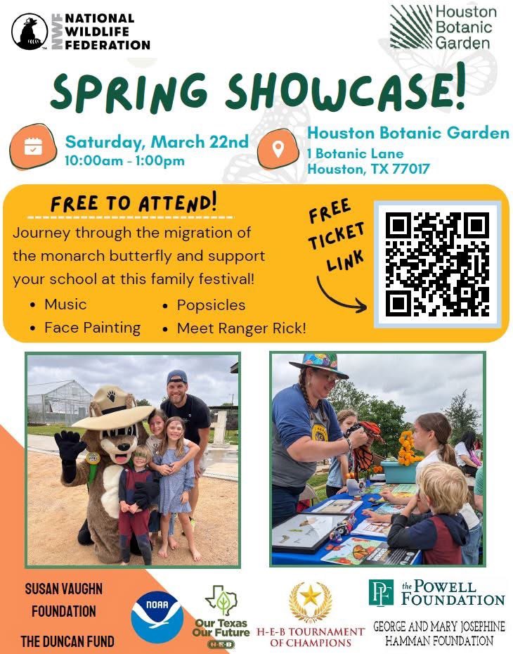 Looking for something fun (and educational!) to do outside this weekend? Come visit EcoRise and Katy High School Environmental Systems students at the Houston Botanic Garden for the 2025 Monarch March! The weather will be beautiful and this event is FREE! #TogetherWeRise