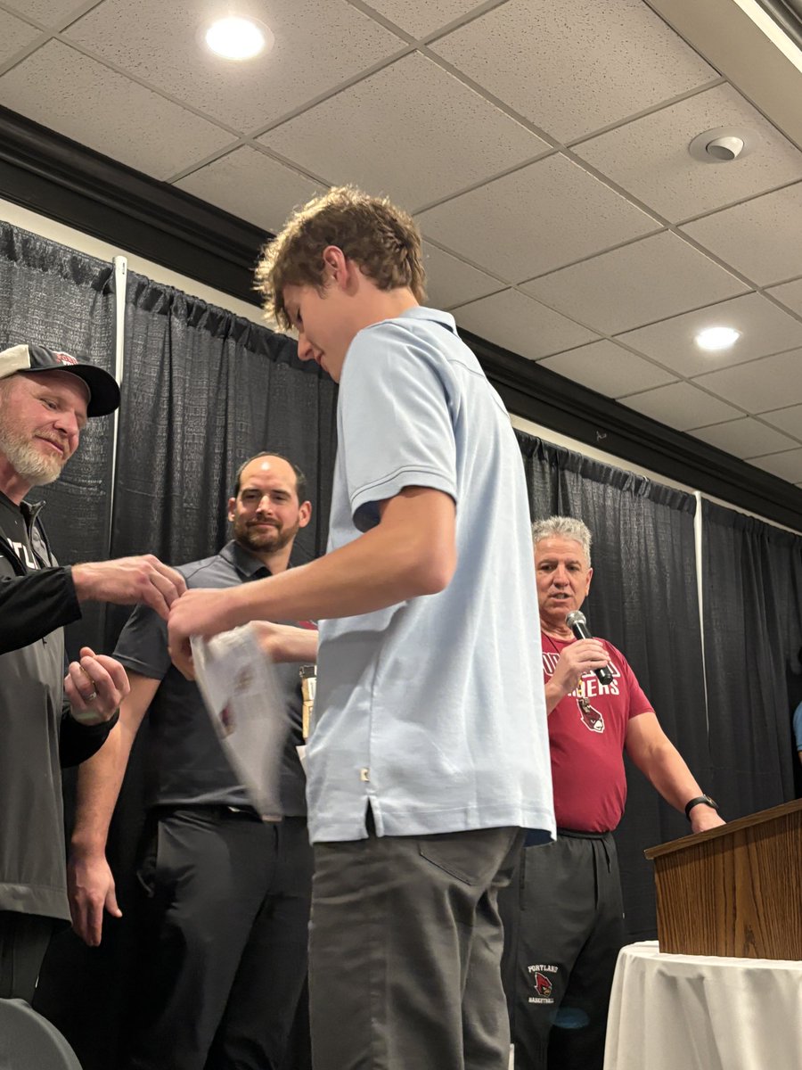 Senior Evan Gross took home team MVP honors, while Junior Owen Moore was named top defensive performer.   Junior Tej Virk took home Most Improved while Senior Levi Nobis won the Coaches Award.
