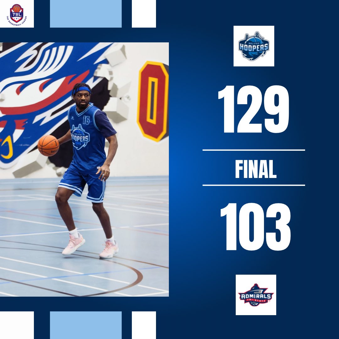 129-103. That’s how we do it. 💪🏾🔥  
And guess what? We take on Tri-State AGAIN for our HOME OPENER on April 18th! 🎟️  
Who’s pulling up? Grab your tickets now!

halifaxhoopers.com/buy-ticket/