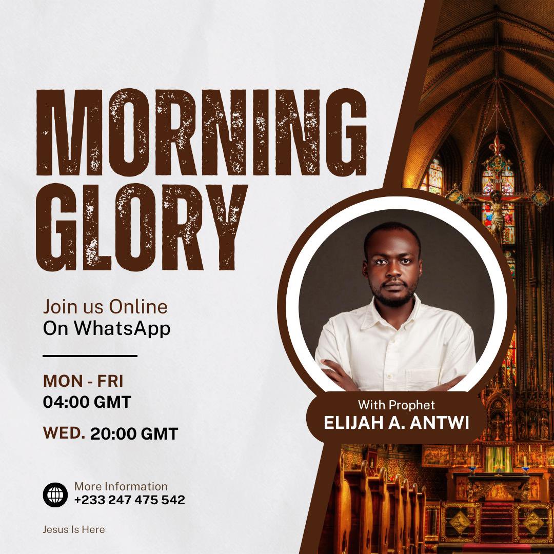 elijantwi's tweet photo. *Morning Glory* - Jesus Is Here!!!

_“Use any of these links 🔗 to join on WhatsApp”*_

1. https://t.co/Q1E6APxg1H

2. https://t.co/egP4ADThMB

*_#JesusIsHere*_
*_#TempleOfAnsweredPrayers*_
*_#AltarOfTestimonies*_ https://t.co/3R5vHuYi3A