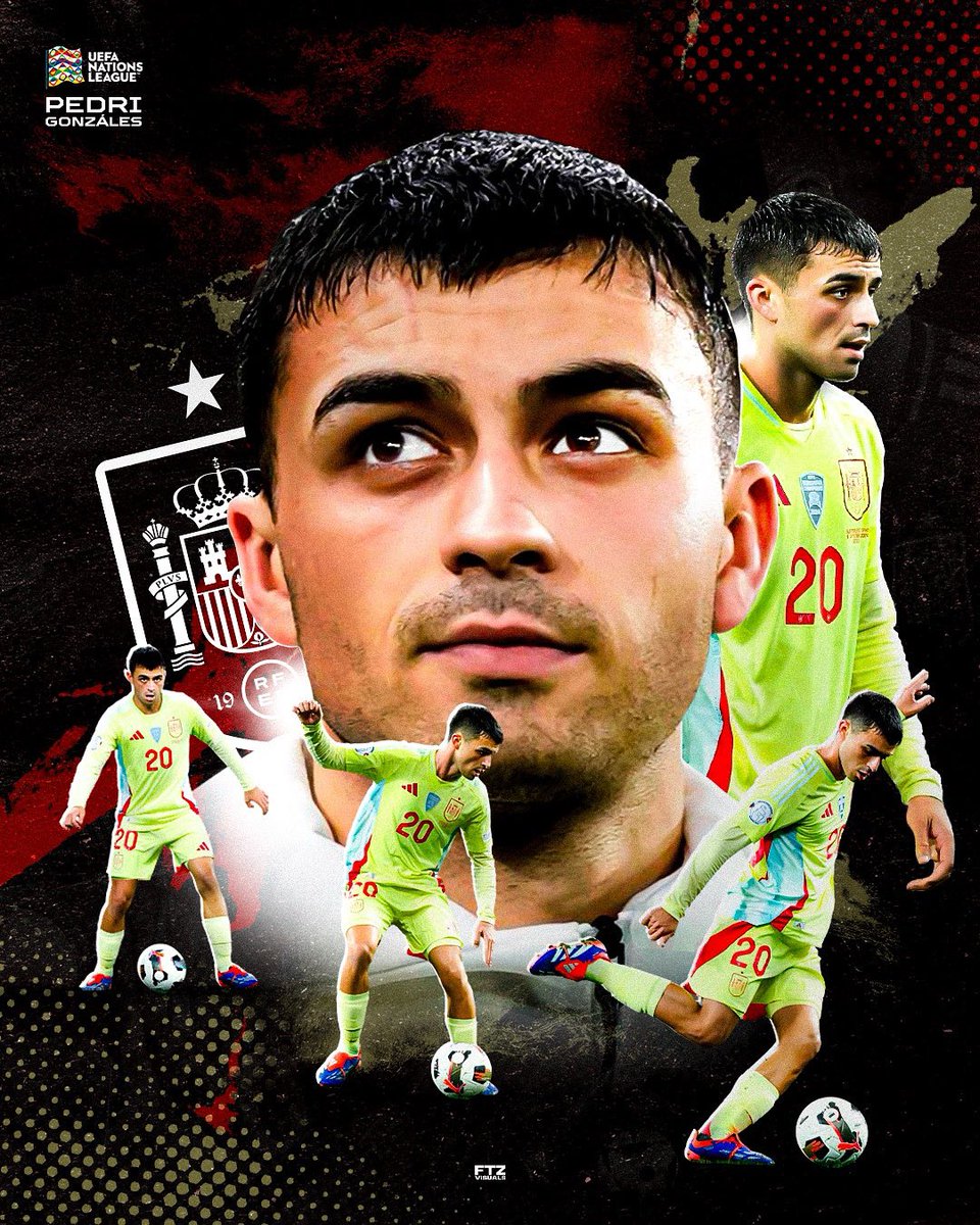 FutzenVisuals's tweet photo. Nations League artwork for @Pedri 

Likes &amp; rt are appreciated. ✌🏻 https://t.co/TPA0RkGYLO