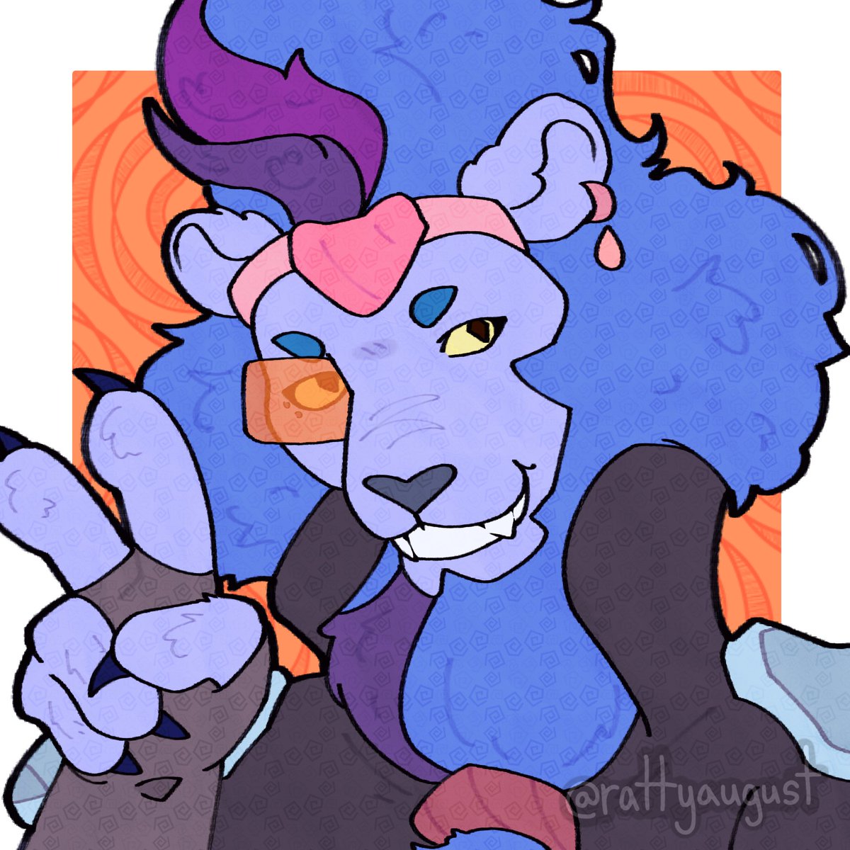 rattyaugust's tweet image. COMMISION FOR @Izzekee ‼️

#TWRP #TWRPband #CommanderMeouch