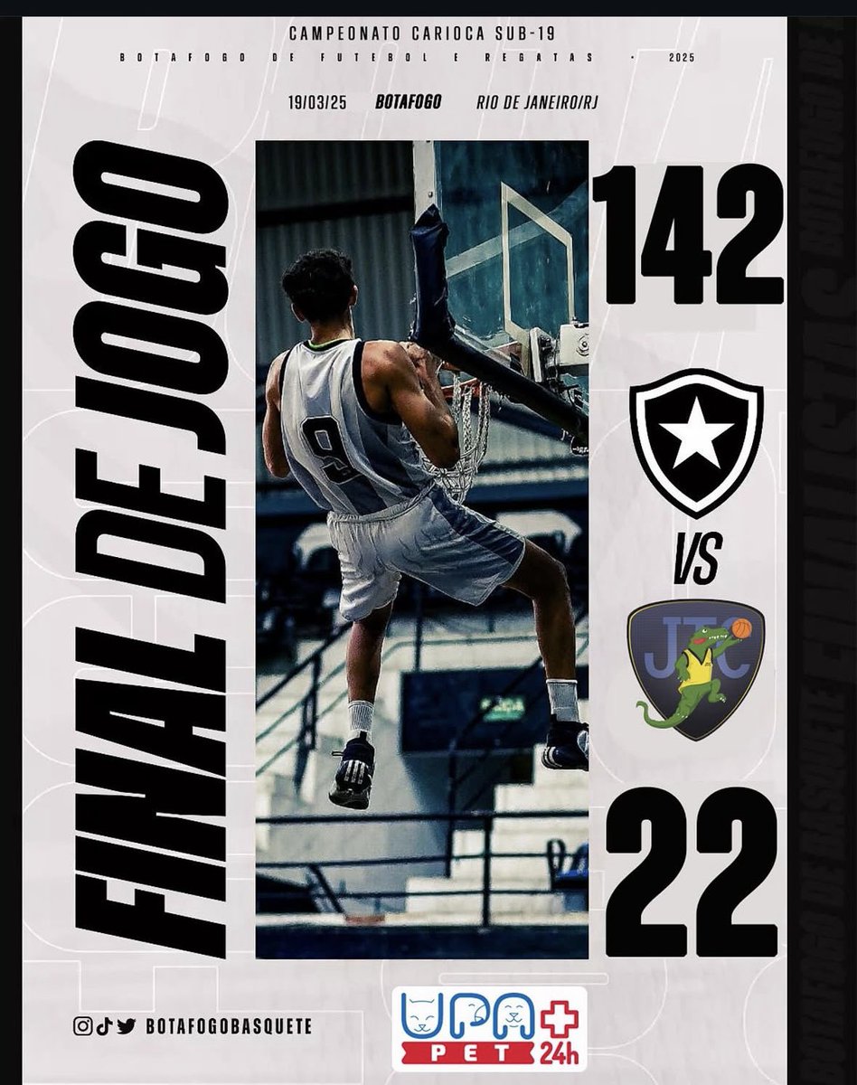 Fim de jogo! Vitória do GLORIOSO, na estreia do Sub-19 no campeonato carioca!🔥⚫️⚪️

#ÉaNossaHistória #VamosBOTAFOGO