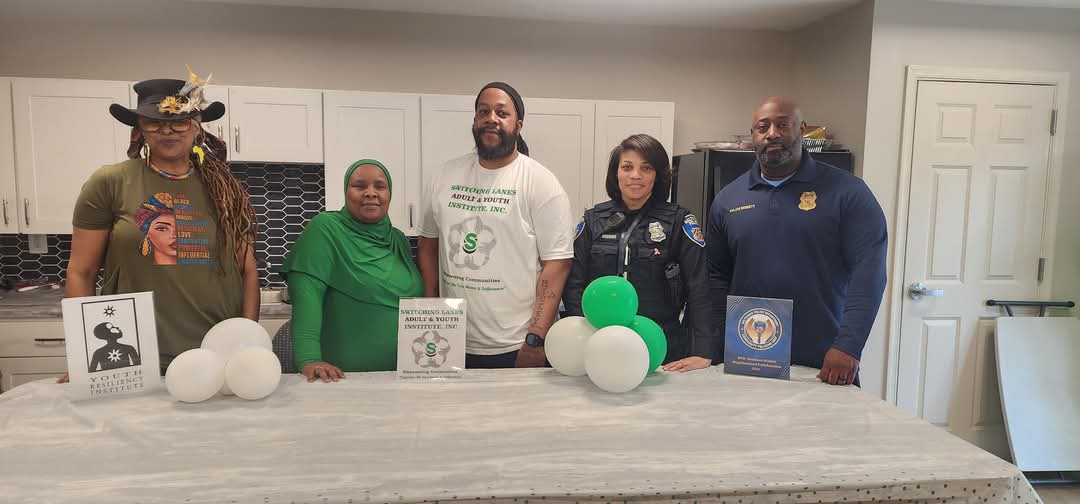 cherryhillfest's tweet photo. Switching Lanes Adult &amp; Youth Institute, @youthresiliency, and the Baltimore Police Department- Southern District celebrated Cherry Hill's own Ms. Tamah's 103rd birthday! Prioritizing the safety &amp; well-being of the Cherry Hill senior community over the years has been a privilege! https://t.co/XEHOOggMfx