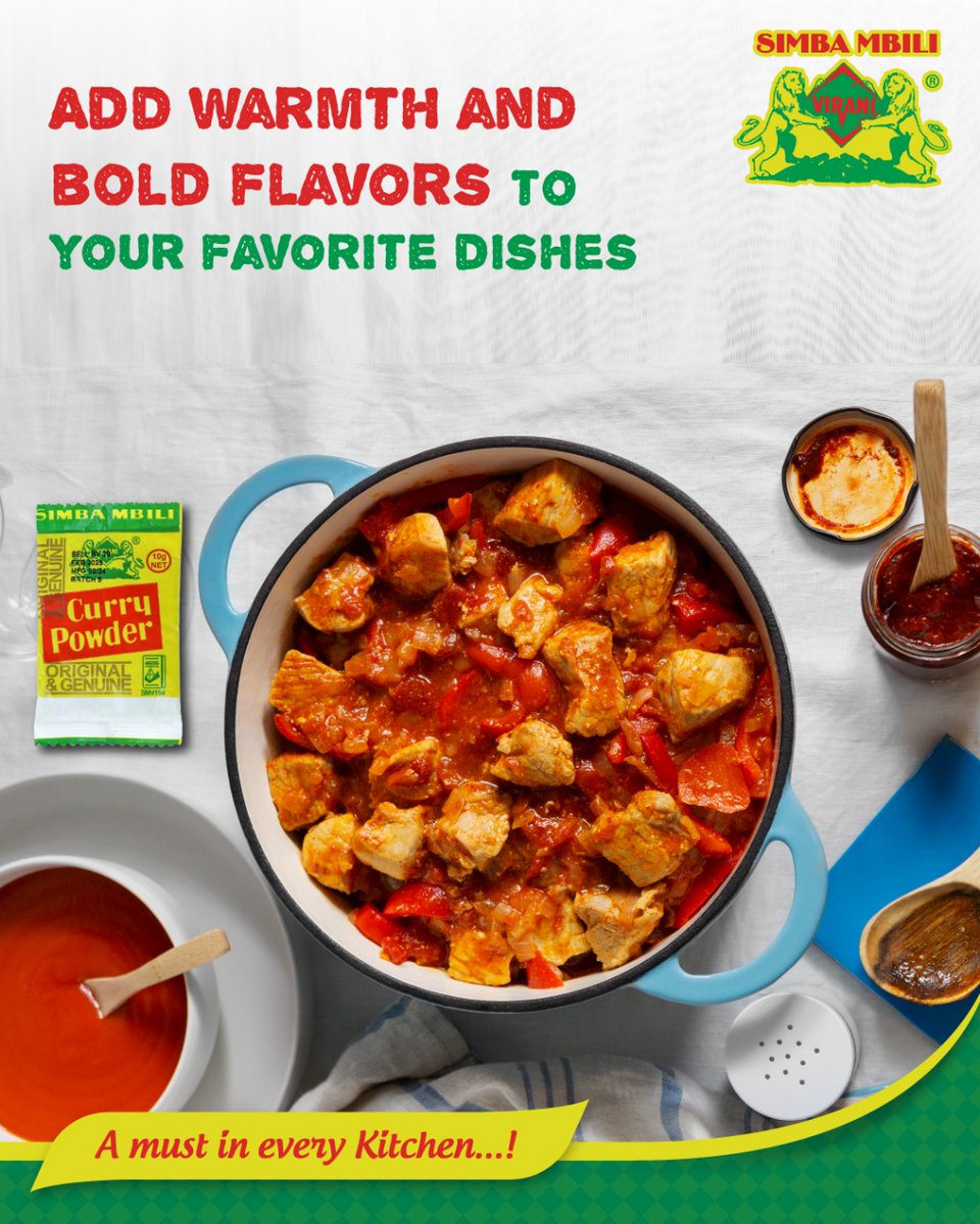 simbambilispice's tweet photo. Beyond making your curries and stews pop, did you know you can use it in marinades, soups and even snacks?
Discover new ways to use Simba Mbili Curry Powder and bring extra flavor to every dish. #CurryVibes #CookWithSimbaMbili #TasteTheTradition #SimbaMbiliSpices #FoodExploration https://t.co/04DNzoMyJn