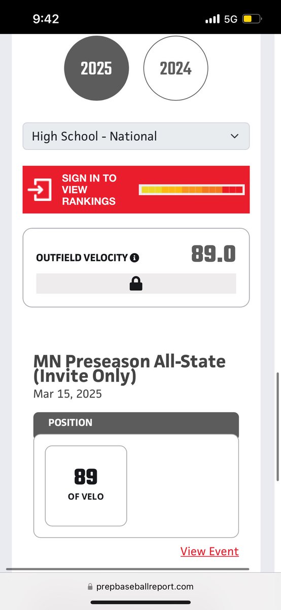 Garrett Hostetler (@hostetlerg20) on Twitter photo 2025 MARCH PREP BASEBALL MN PRESEASON (INVITE)
FB: 83.8 mph (2,062 SR) +4.8
SL: 73.2 mph (2,389 SR) +4.1
CH: 77.5 mph (1,859 SR) +5.1
OF: 89.0 mph +6.0
<a href="/PB_Uncommitted/">Prep Baseball Uncommitted</a> <a href="/andoverbaseball/">Andover Baseball</a> <a href="/PrepBaseballMN/">Prep Baseball Minnesota</a> <a href="/BradSpencer46/">Bradley Spencer</a>
@ryansuttererg 2025 MARCH PREP BASEBALL MN PRESEASON (INVITE)
FB: 83.8 mph (2,062 SR) +4.8
SL: 73.2 mph (2,389 SR) +4.1
CH: 77.5 mph (1,859 SR) +5.1
OF: 89.0 mph +6.0
<a href="/PB_Uncommitted/">Prep Baseball Uncommitted</a> <a href="/andoverbaseball/">Andover Baseball</a> <a href="/PrepBaseballMN/">Prep Baseball Minnesota</a> <a href="/BradSpencer46/">Bradley Spencer</a>
@ryansuttererg
