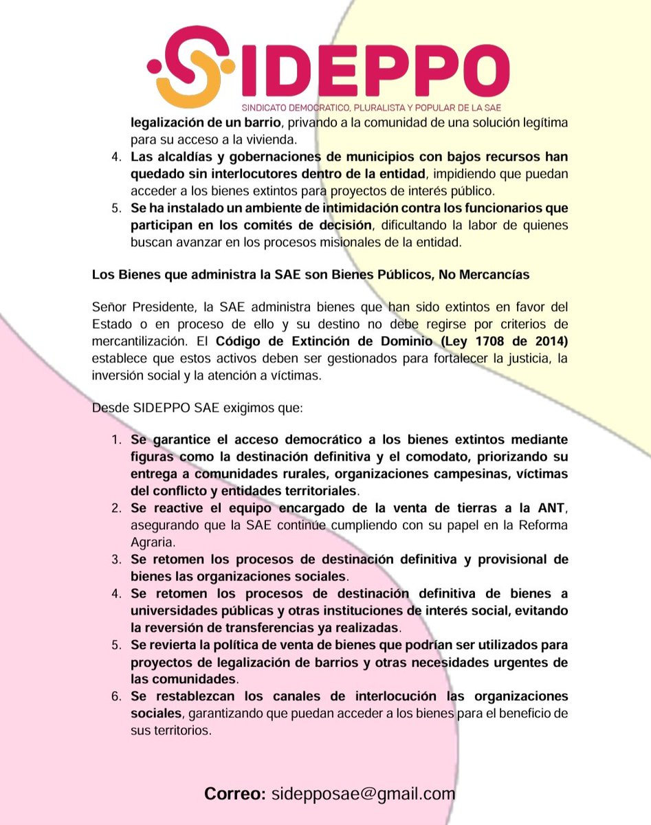 sideppo's tweet photo. @petrogustavo @DanielRMed @GustavoBolivar @MinAgricultura @Mineducacion @MintrabajoCol @ADR_Colombia @infopresidencia @DAFP_COLOMBIA @activosSAE https://t.co/0uVkVCLm9V