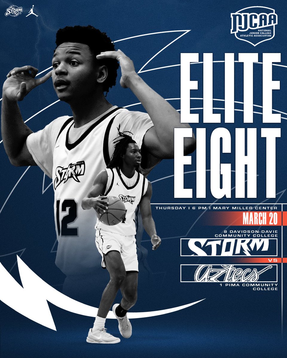 DDCCStormMBB's tweet image. 🚨Elite Eight 🚨
🆚 Pima CC
🗓️ March 20
🕕 6pm
📍 Danville, IL
📺 NJCAA Network
#njcaa #juco #bball #danville #marchmadness
