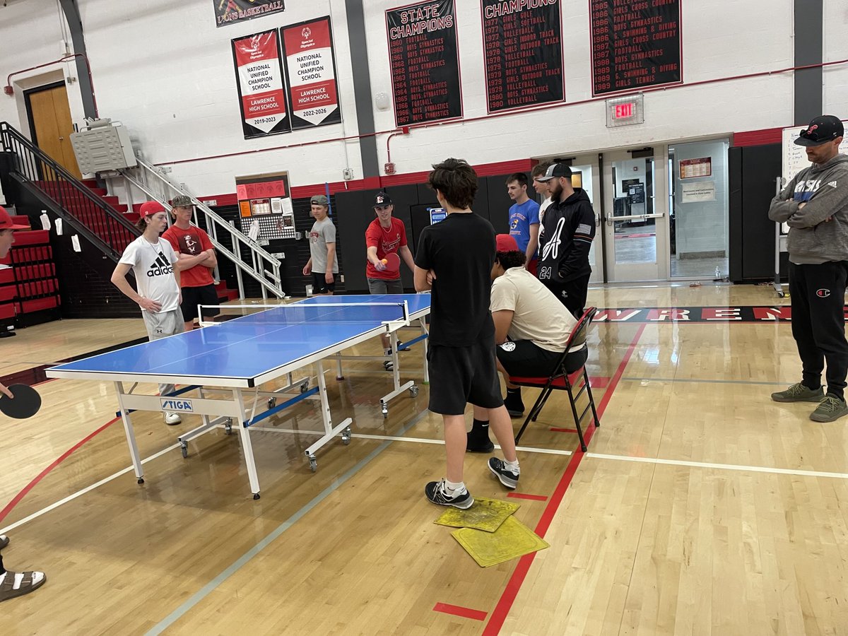 It is official….Brandt Edmonds is a bad man on the ping pong court.  Undisputed king of LHS Baseball Ping pong tournament.  Less than 24 hours to 1st pitch.  4 pm at LHS baseball field vs Sioux Falls Lincoln High School…. Great weather.  See you there!!