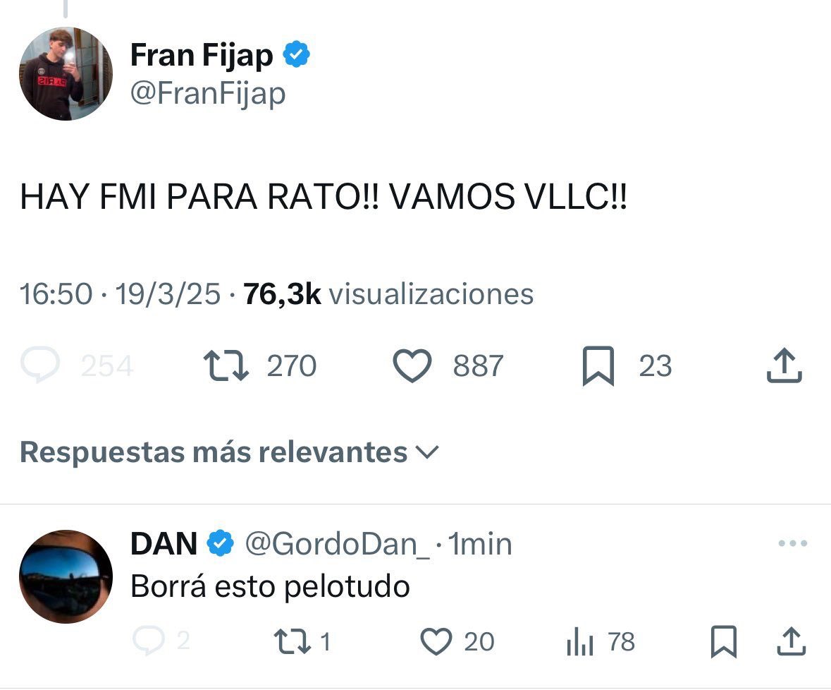 Casi te tiro un like al gordo Dan