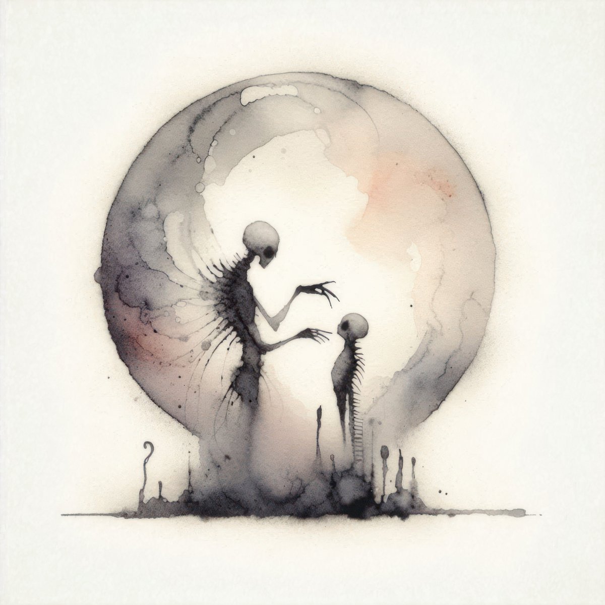 macabredabra's tweet photo. 🦴
The child listened with hollow eyes, absorbing the words whispered from a voice made of dust and echoes. “You were once part of me,” said the elder thing, “And I, once part of something greater.” Fingers stretched toward the heir in the ritual of inheritance. 
#MacabreDabra https://t.co/X0bLSuoYqb