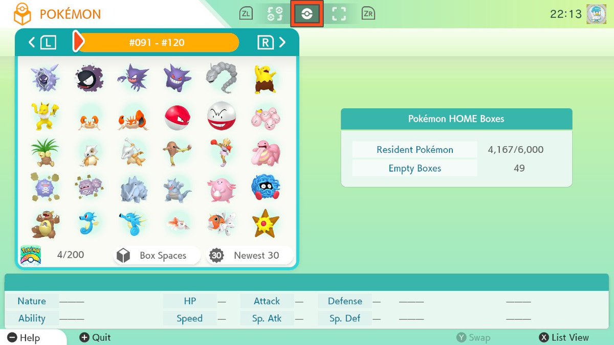 Dunnesparce's tweet image. Time for a Pokémon HOME update, 4 Switch screenshots at a time lmao