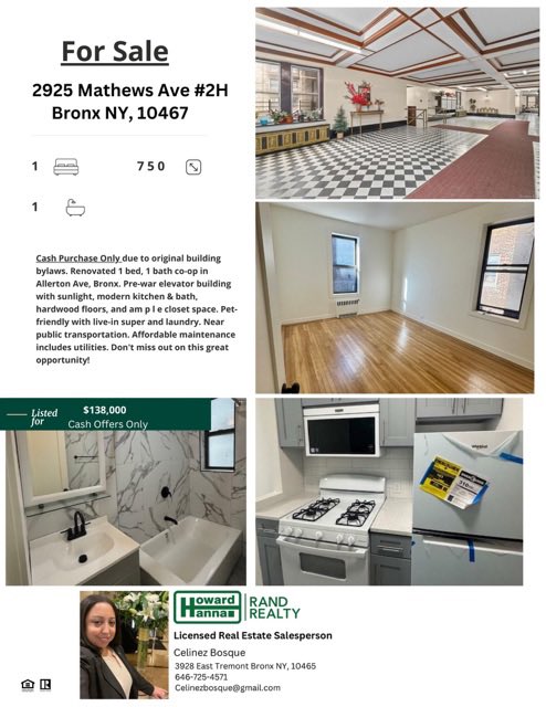 Celinez75's tweet photo. #bronxcoopforsale #realestate #howardhannarandrealty https://t.co/dXZ4bviS86