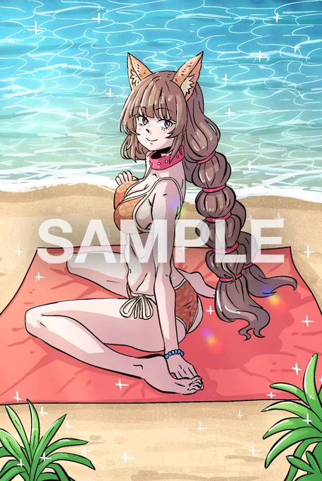 スケブ作品!海だ!うっひょー! 