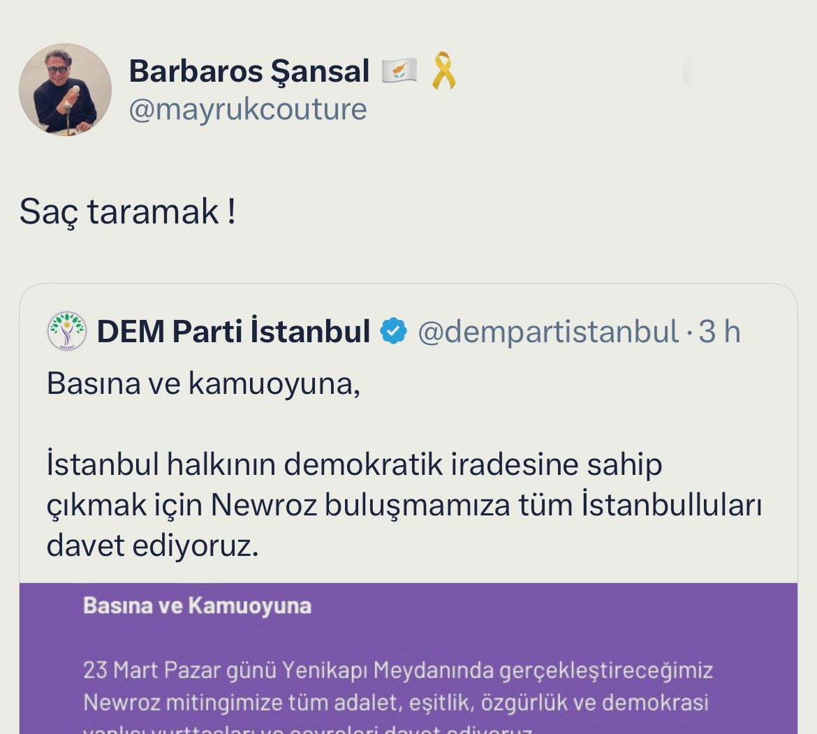 OnurKtrr's tweet photo. Saçım olsaydı taraya taraya giderdim. Böyle idare edeceğiz mecbur 😂 https://t.co/0McAhDFTgE