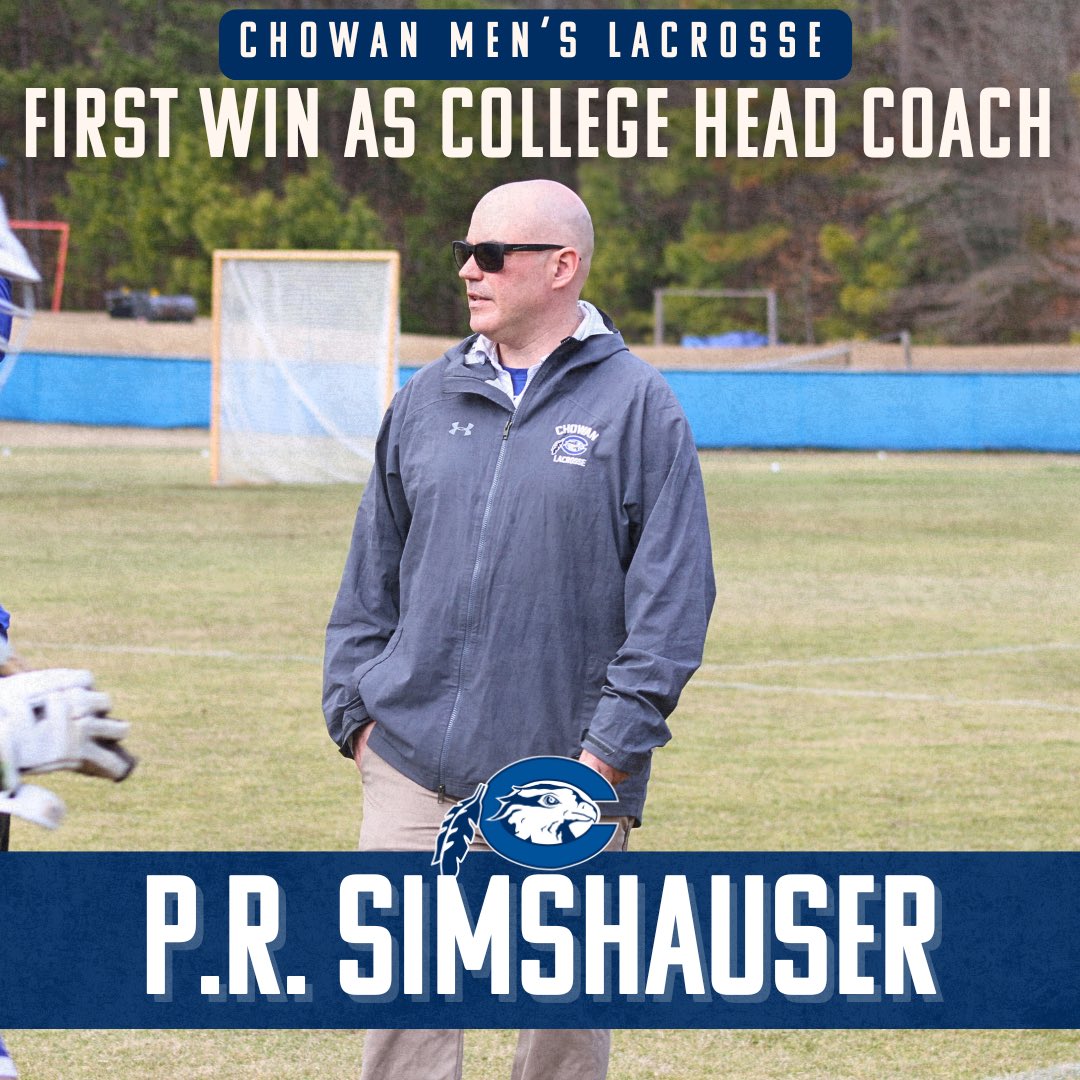 Coach P.R. Simshauser just earned his first collegiate head coaching victory—congratulations, Coach!🫡