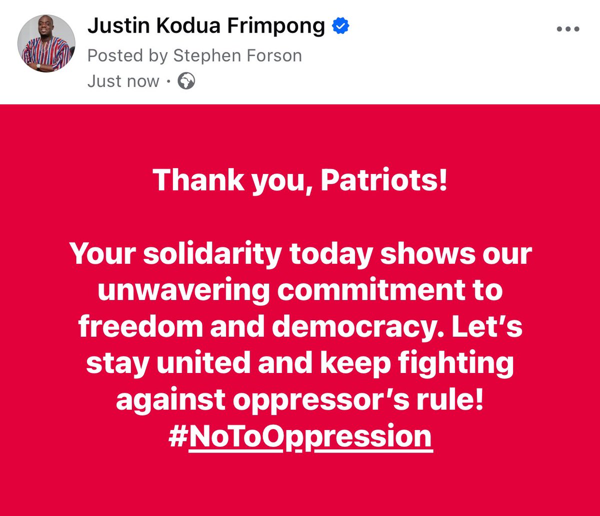 Thank you, Patriots!

Your solidarity today shows our unwavering commitment to freedom and democracy. Let’s stay united and keep fighting against oppressor’s rule!
#NoToOppression