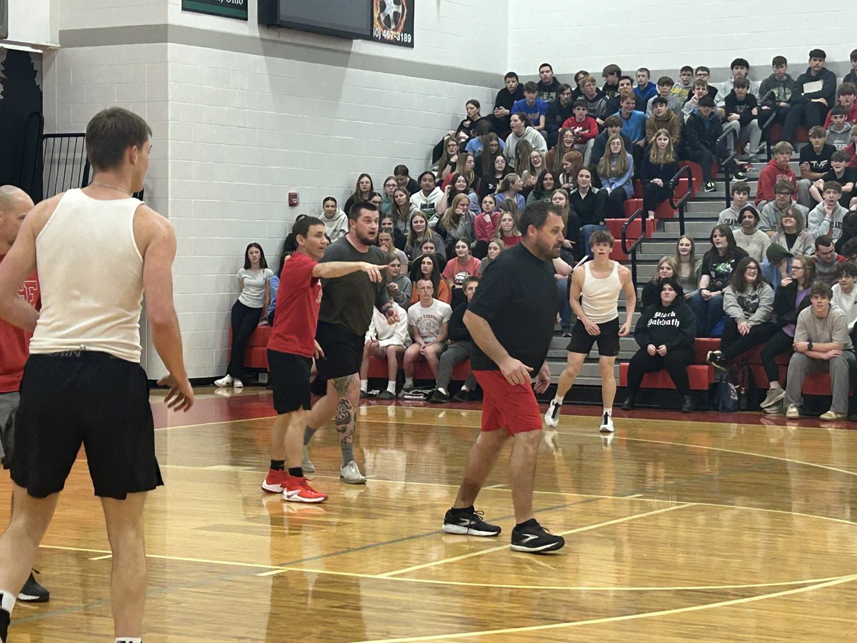 Boys game had a Controversial ending. Was it a tie or did the staff win by three?
