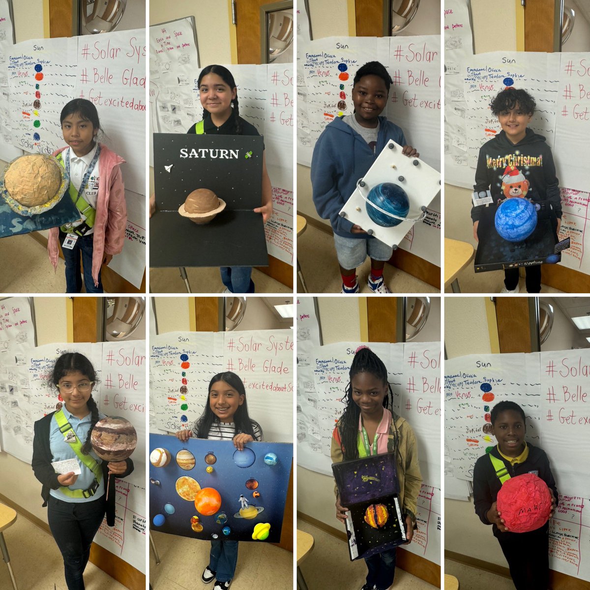 Students at <a href="/BGEeagles/">Belle Glade El</a> participated in a Solar System Fair. Students created models of various planets in our solar system! Great job 5th grade! 

<a href="/RoberaRo/">Ro Walker</a> 🦅