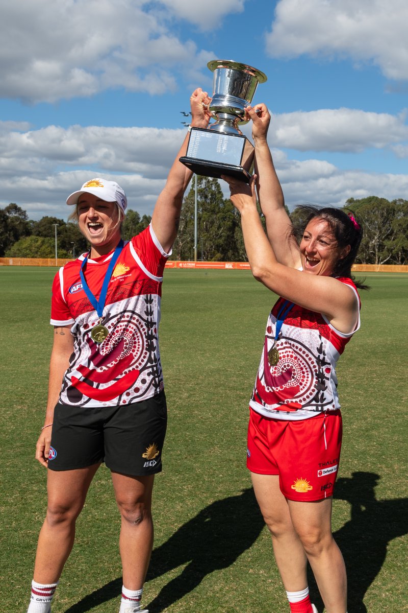 Congratulations to the Women’s #AusArmy AFL team on claiming the tournament championship, defeating @RoyalAustralianNavy to secure the win!  

This is their 12th consecutive win to date!